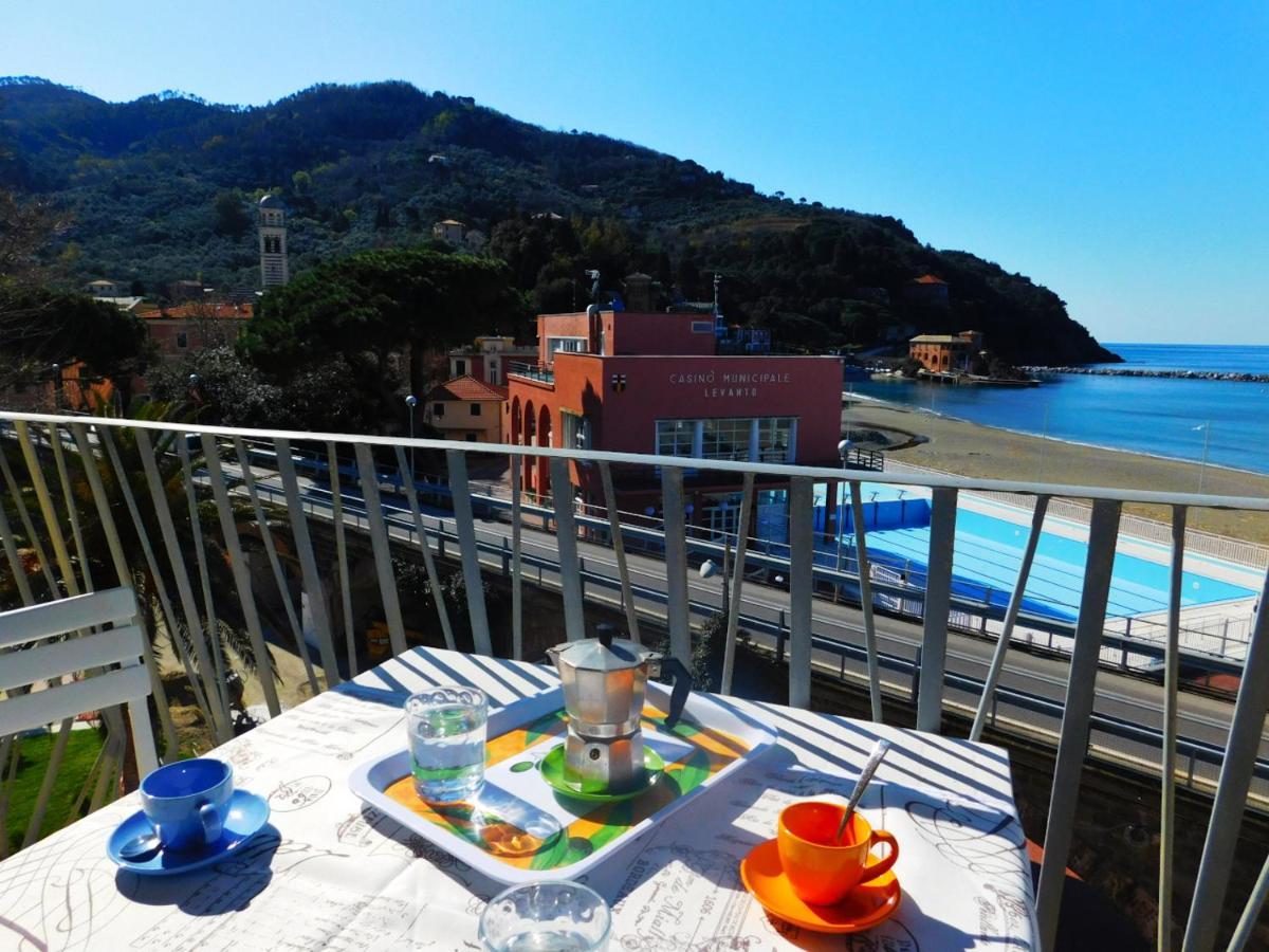 Trilocale Con Meravigliosa Vista Mare, Levanto Exterior photo